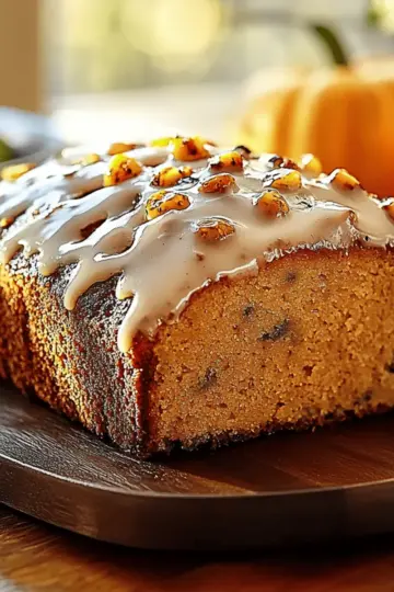 Pumpkin Bread with Maple Glaze