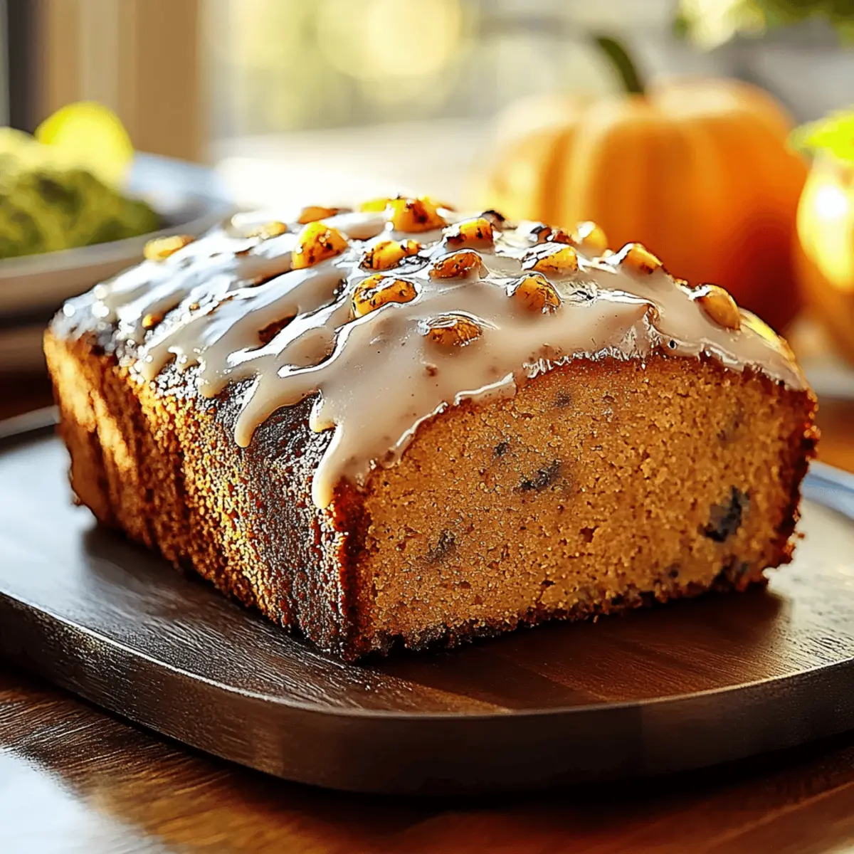 Pumpkin Bread with Maple Glaze