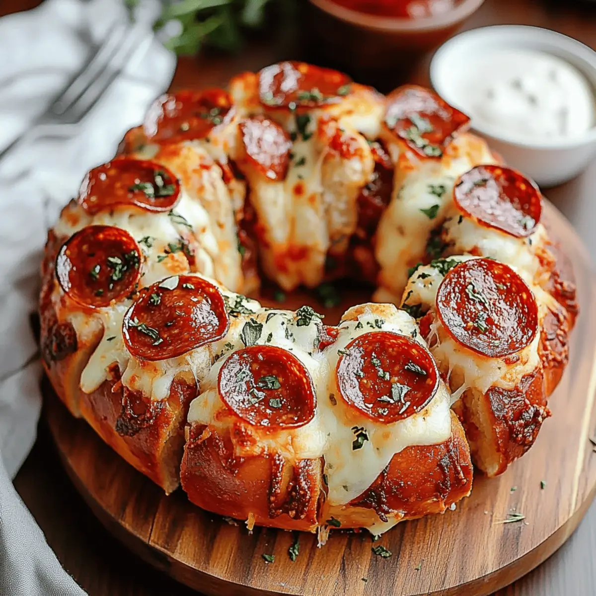 Pull Apart Pizza Bread