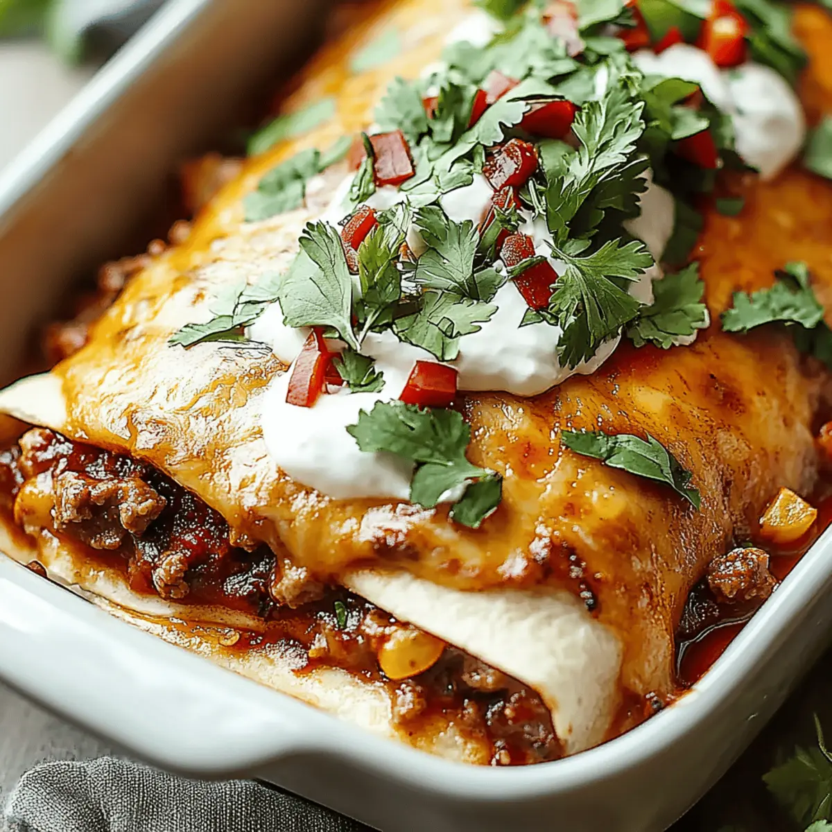 Ground Beef Enchiladas