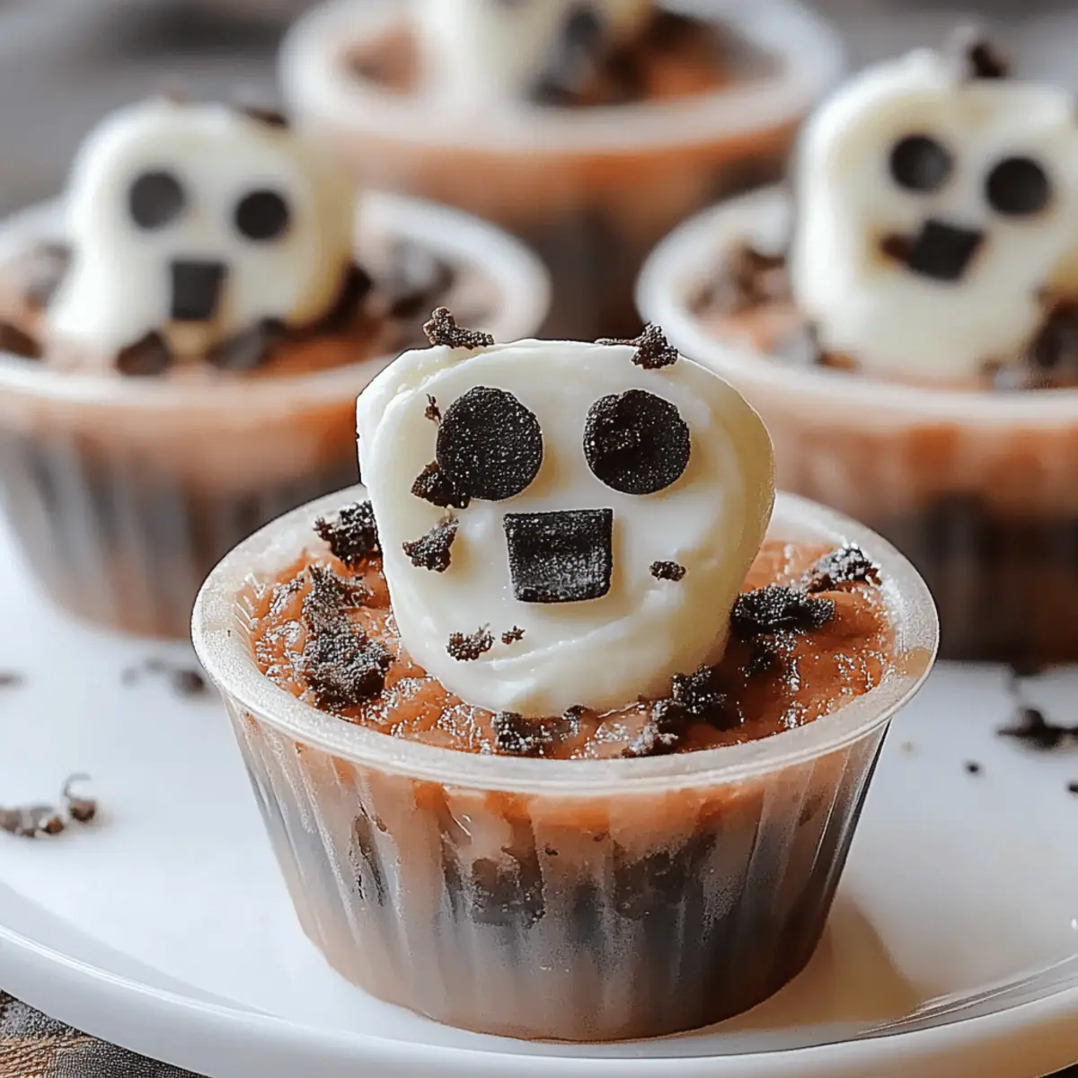 Graveyard Pudding Cookie Cups