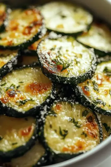 Garlic Parmesan Roasted Zucchini