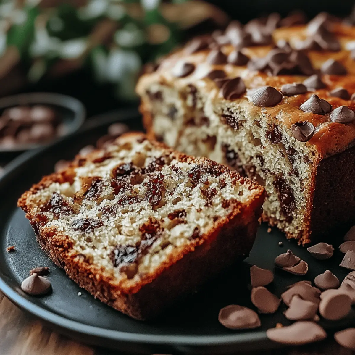 Banana Bread with Chocolate Chips