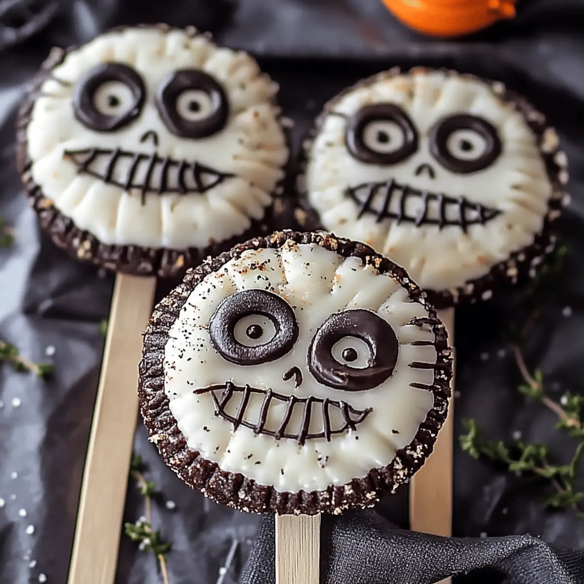 Jack Skellington Oreo Pops
