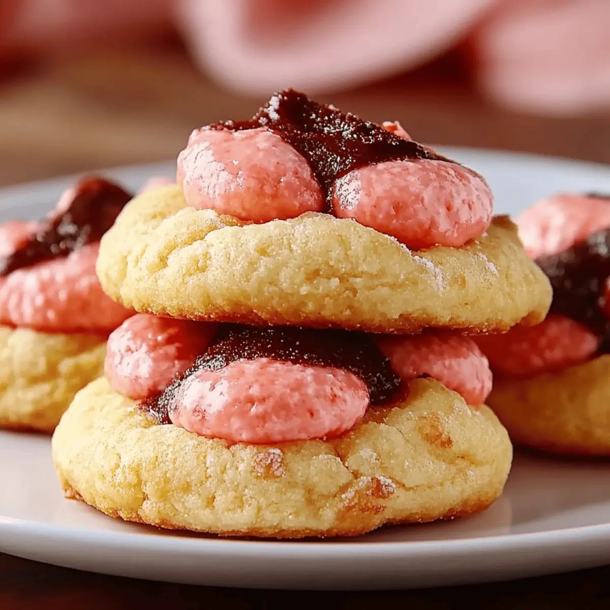 Strawberry Kiss Cookies