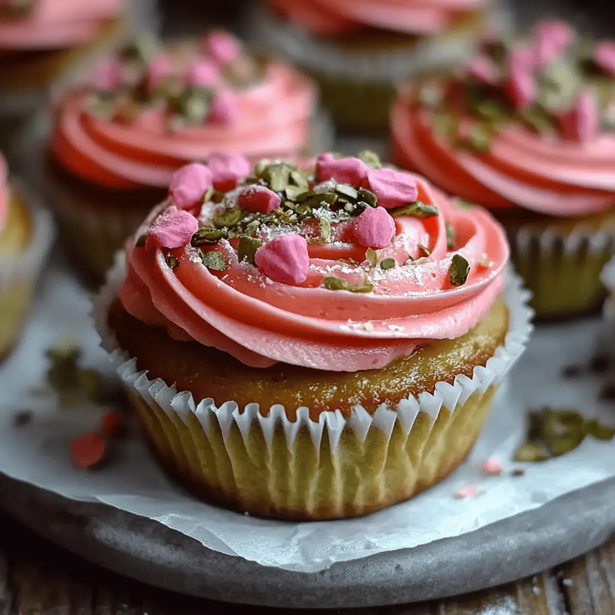 Vegan Mini Rose Cupcakes