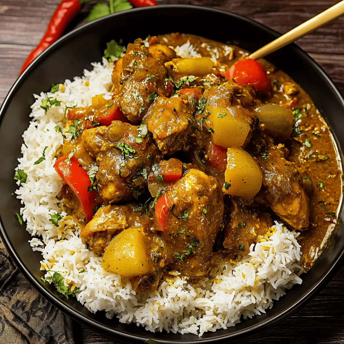Authentic Jamaican Curry Chicken