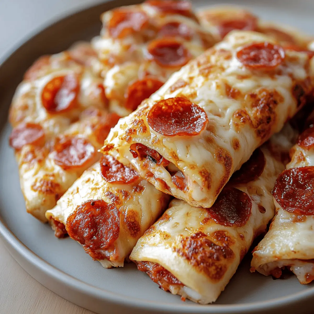 Cheesy Pepperoni Pizza Roll Ups