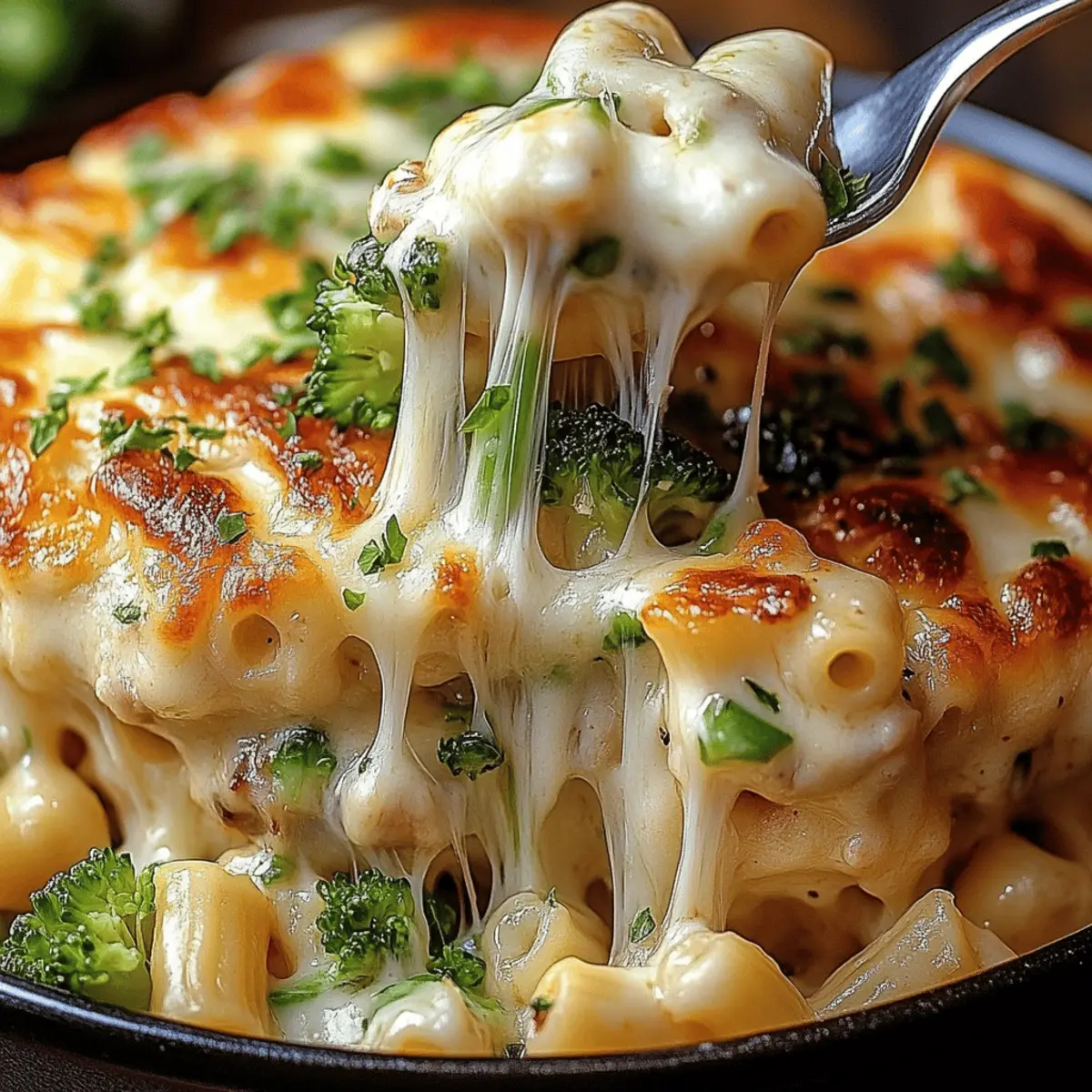 Chicken and Broccoli Alfredo Bake