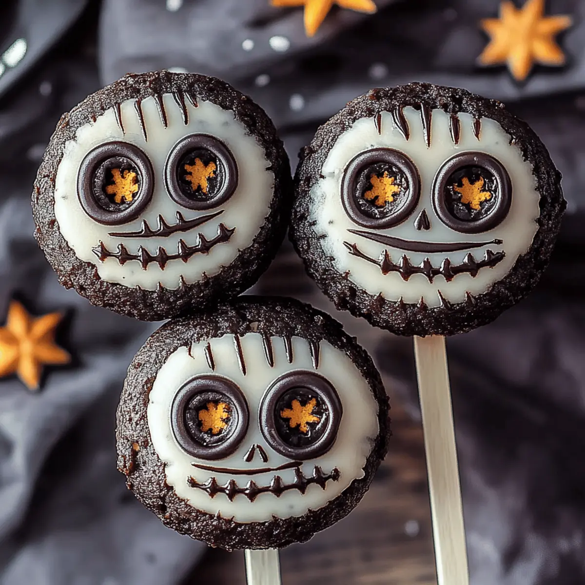 Jack Skellington Oreo Pops