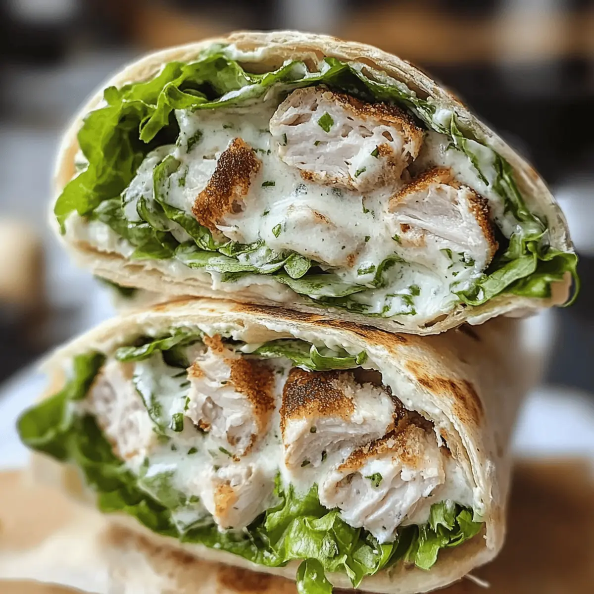Chicken Caesar Salad Wrap