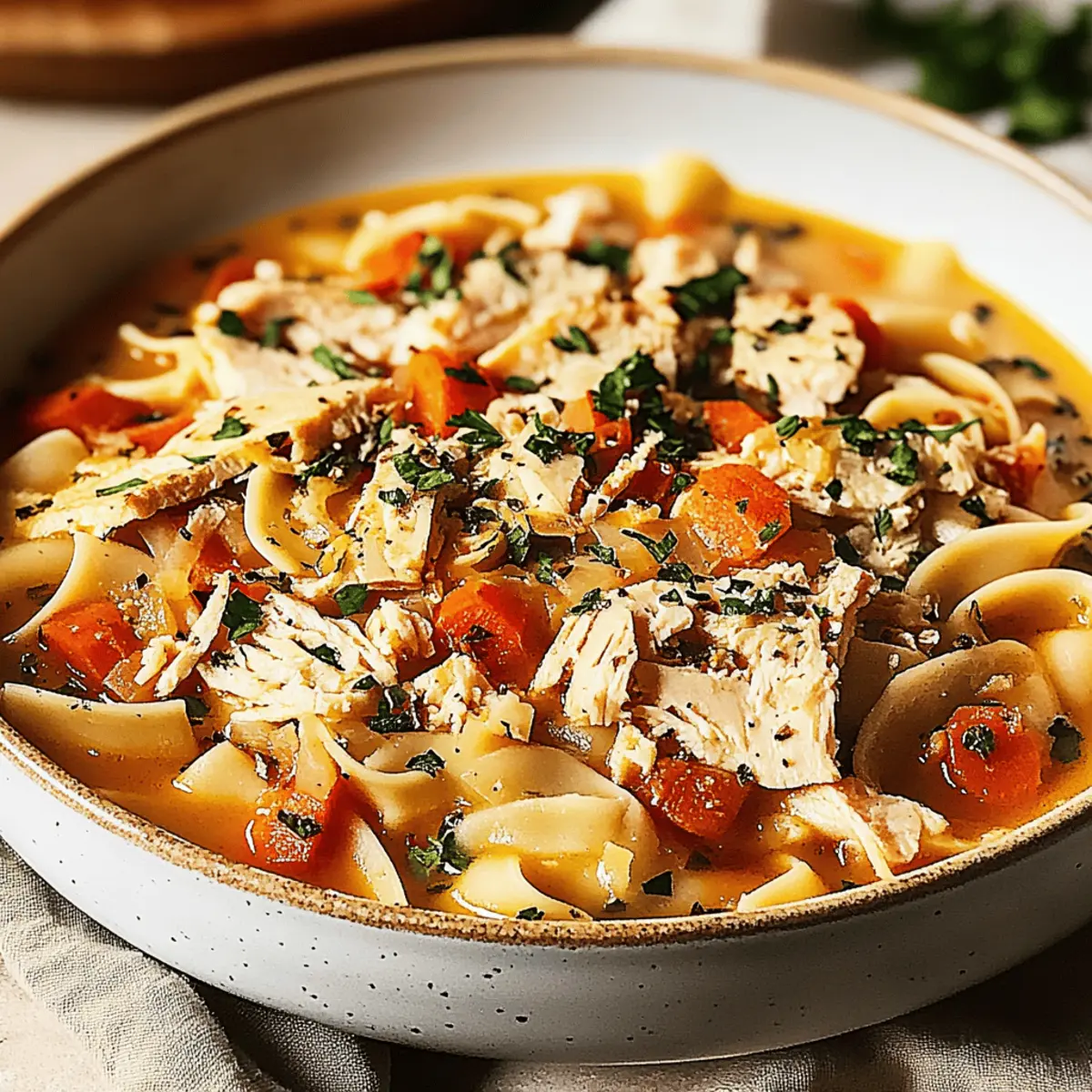 Hearty Chicken Noodle Soup