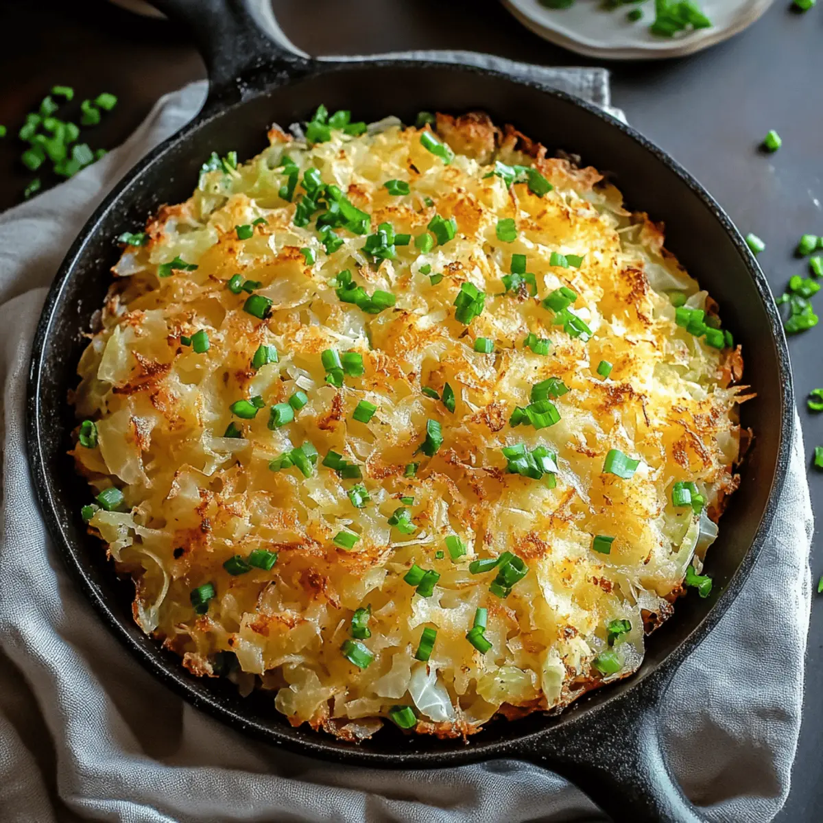 Irish Cheddar Cabbage Hash Brown Skillet
