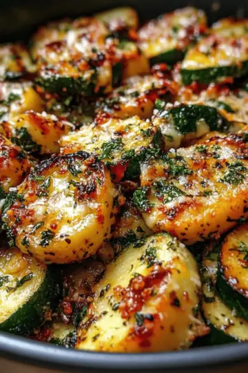 Garlic Parmesan Zucchini & Squash