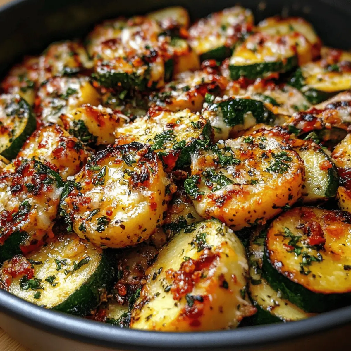 Garlic Parmesan Zucchini & Squash