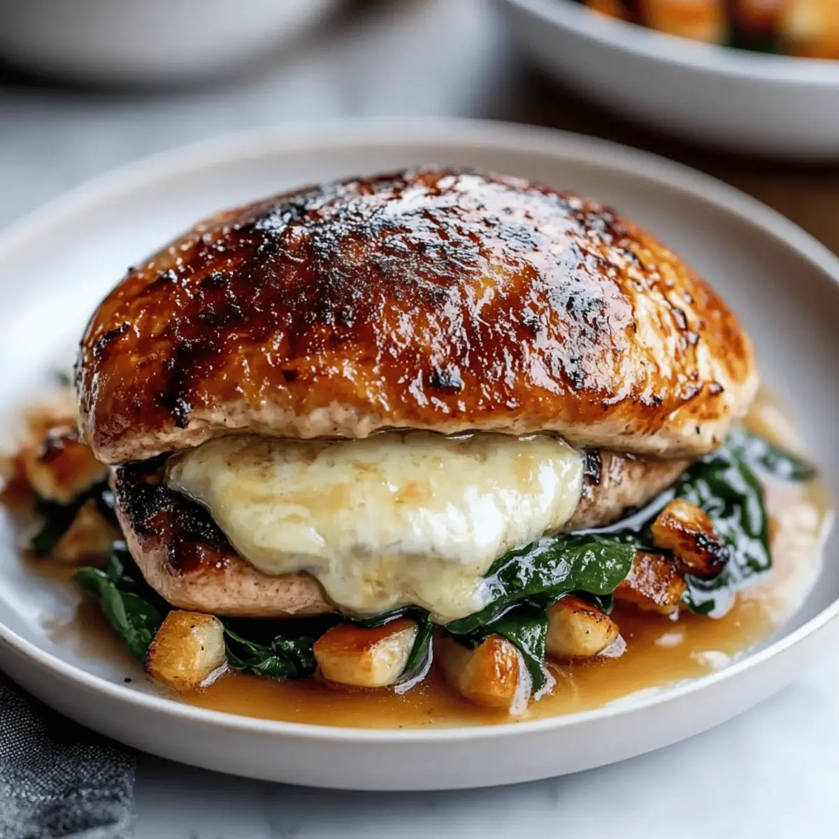 Mushroom Stuffed Chicken Breast