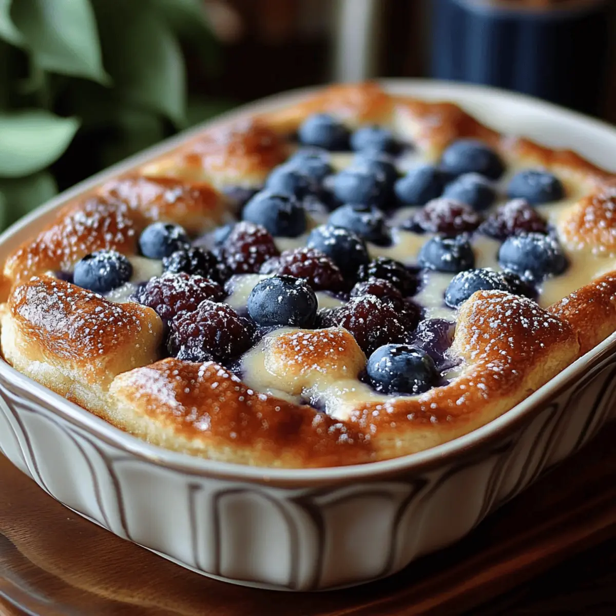 Blueberry Buttermilk Pancake Casserole