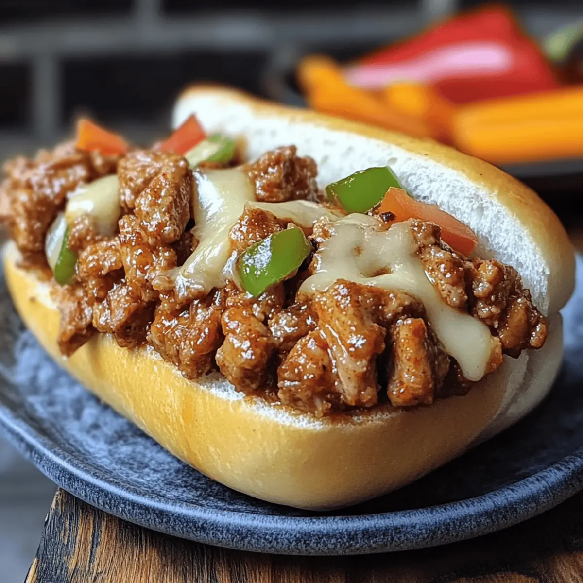 Philly Cheese Steak Sloppy Joes