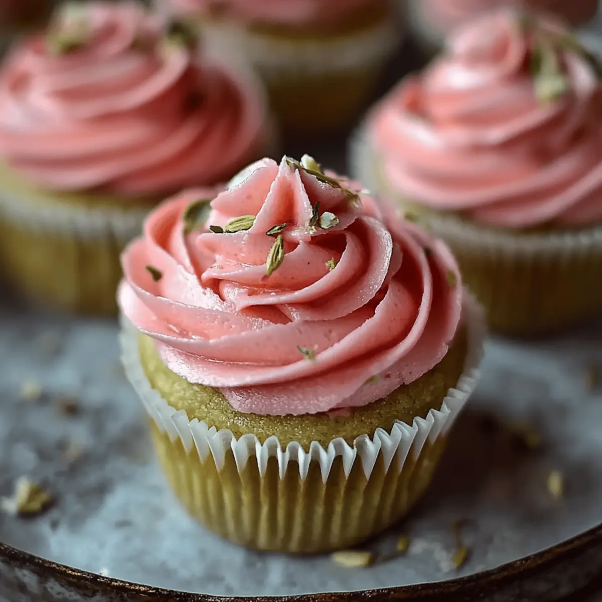 Vegan Mini Rose Cupcakes
