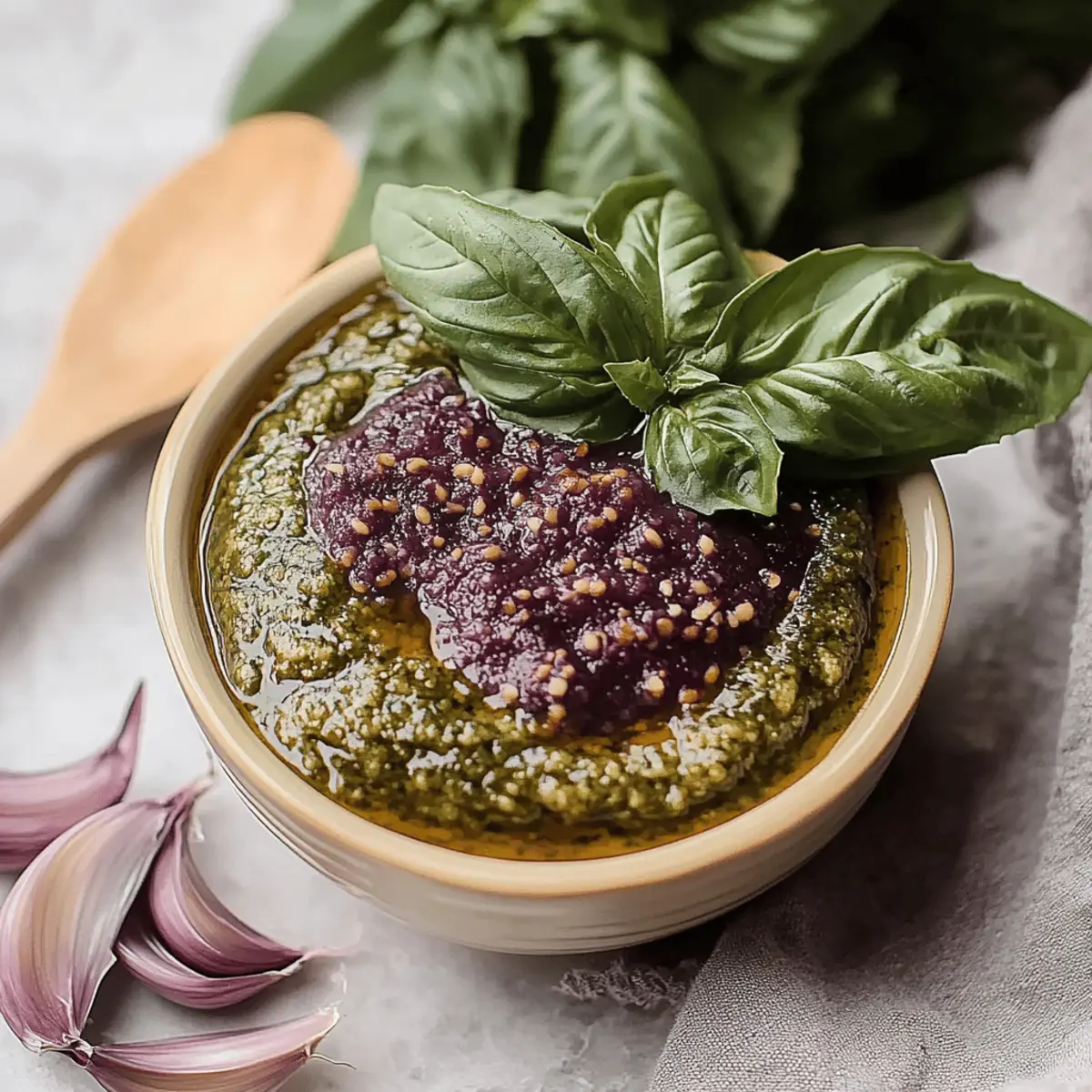 Purple Basil Pesto