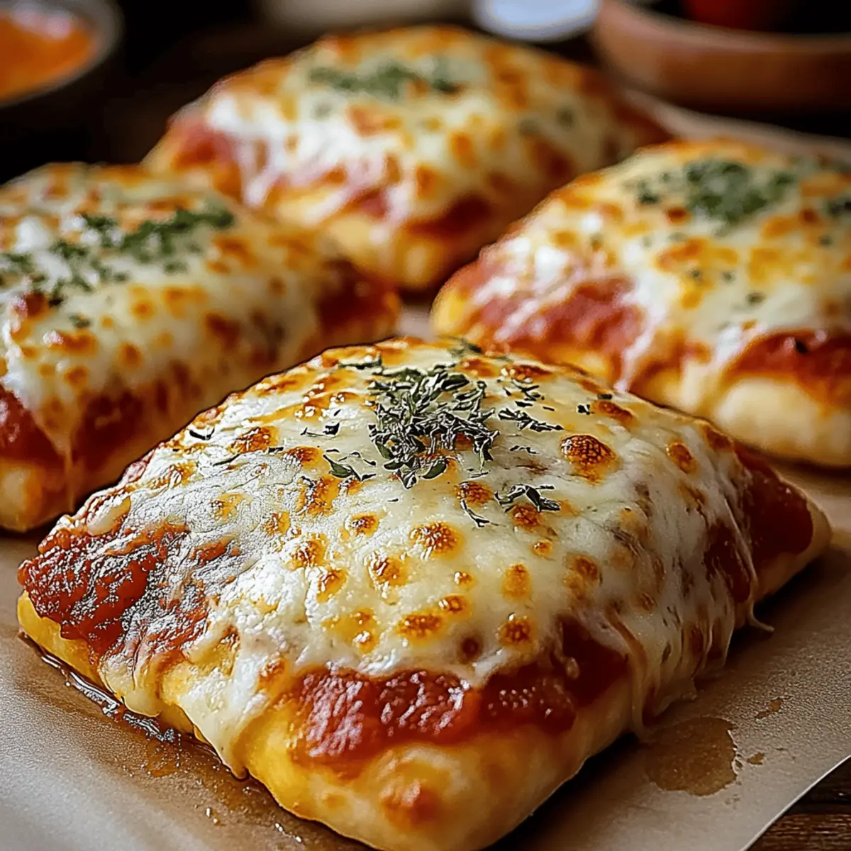 Cheesy Pizza Pockets