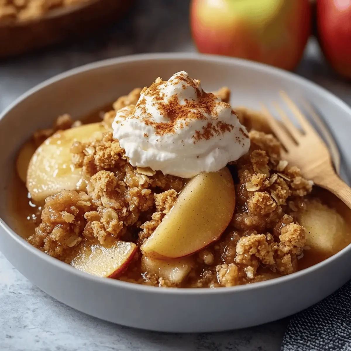 Air Fryer Apple Crisp