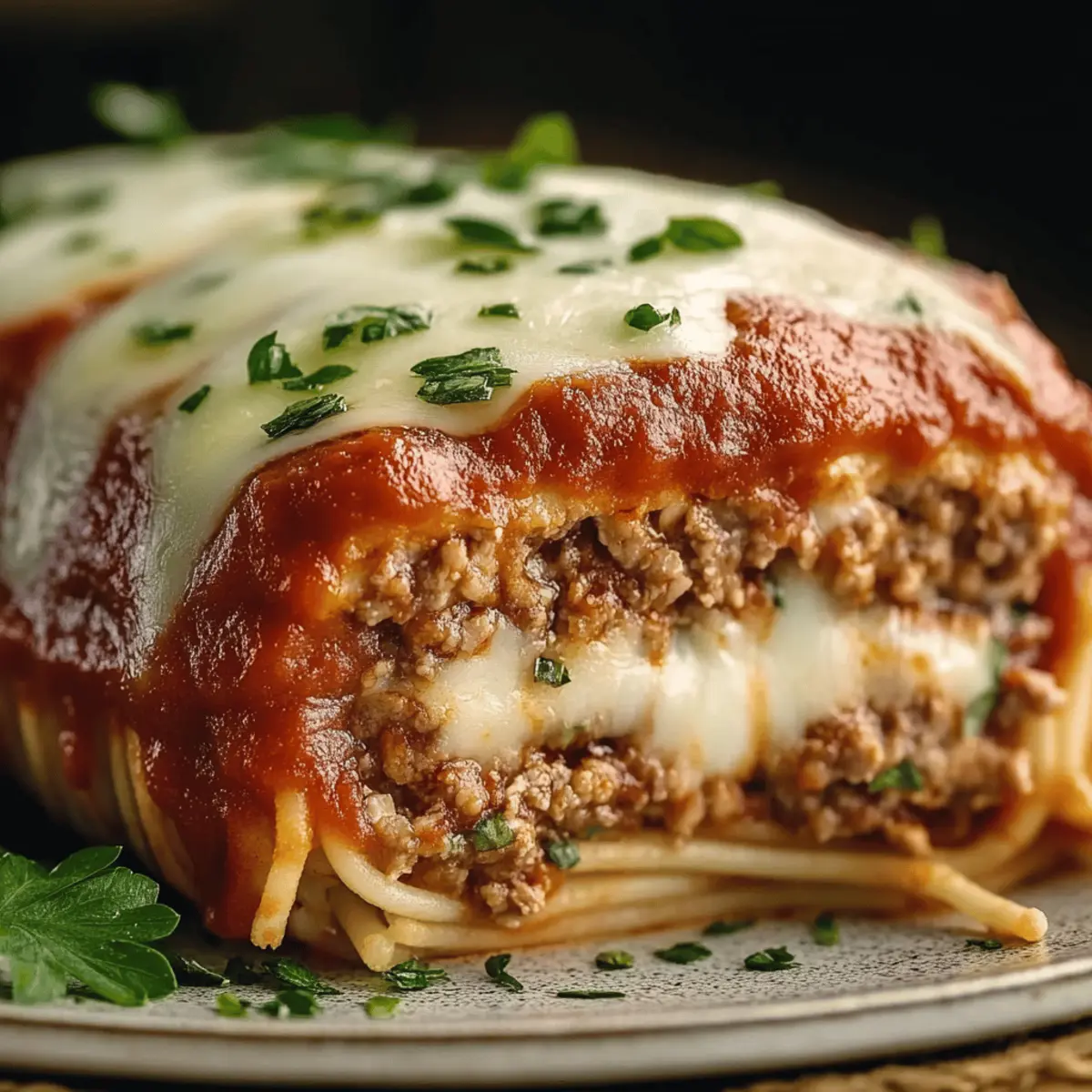 Stuffed Italian Meatloaf