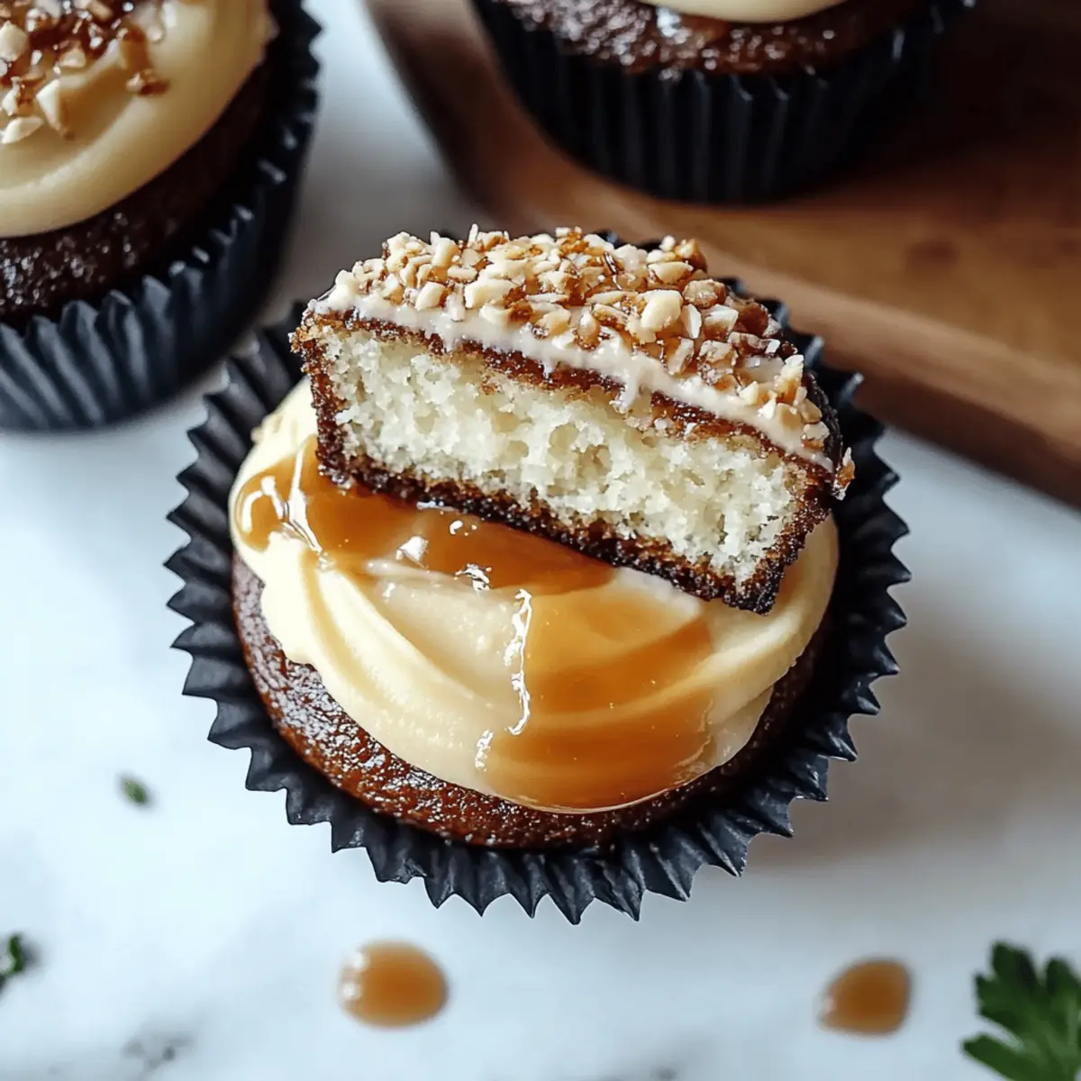 Salted Caramel Cream Cheese Cupcakes