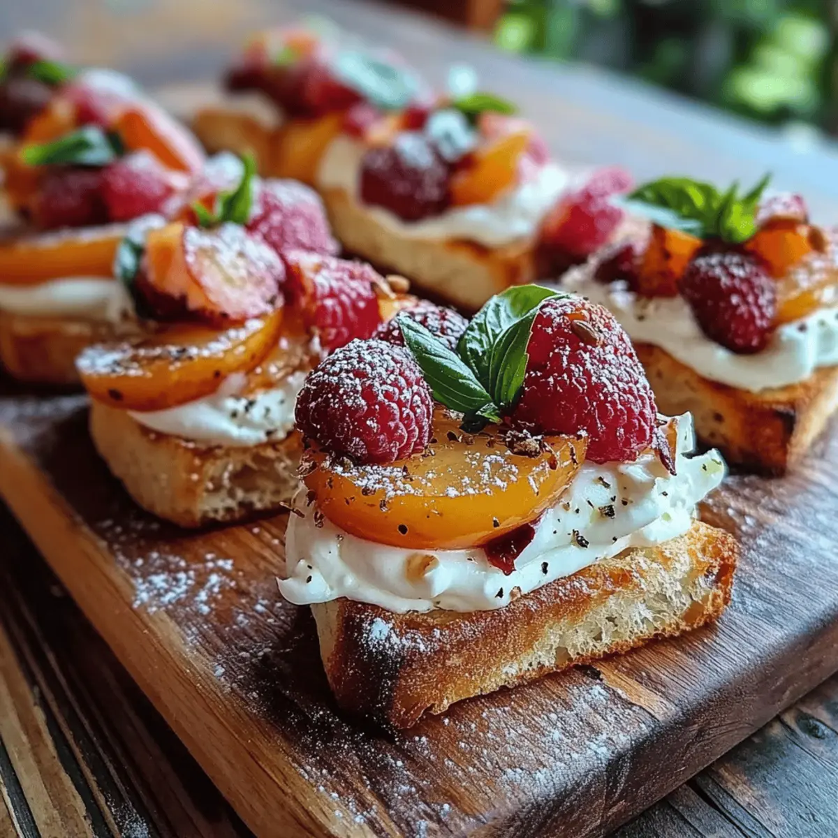 Cheesy Burrata Crostini