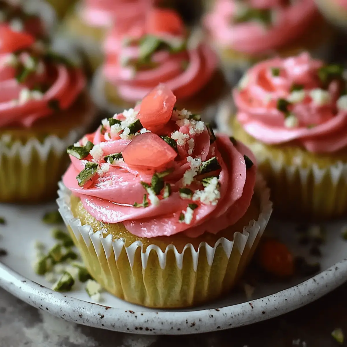 Vegan Mini Rose Cupcakes