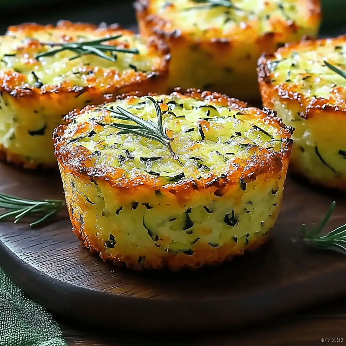 Crispy Parmesan Zucchini Muffins