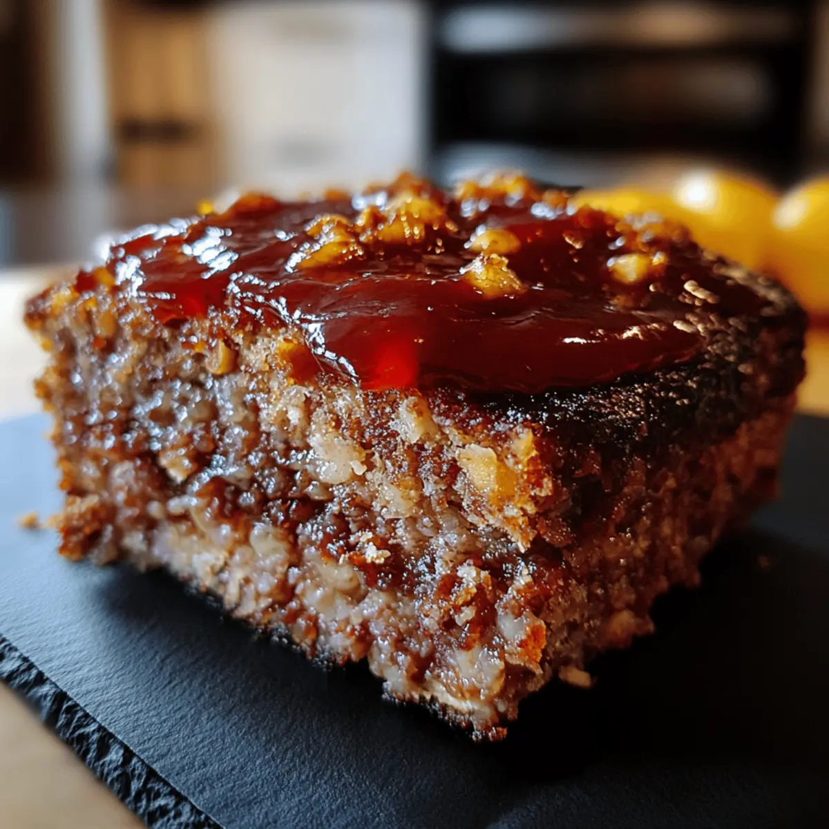 Vintage Meatloaf with Sweet & Spicy Glaze