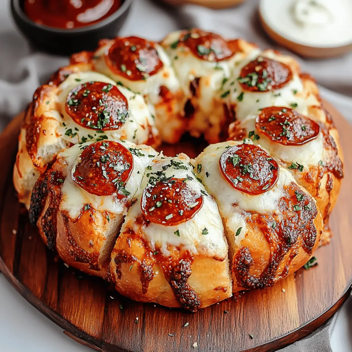Pull Apart Pizza Bread