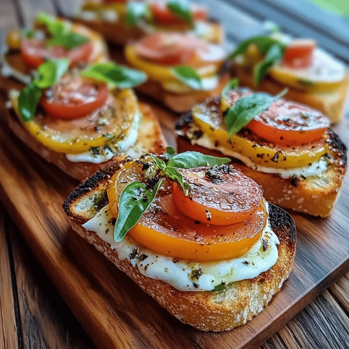Cheesy Burrata Crostini