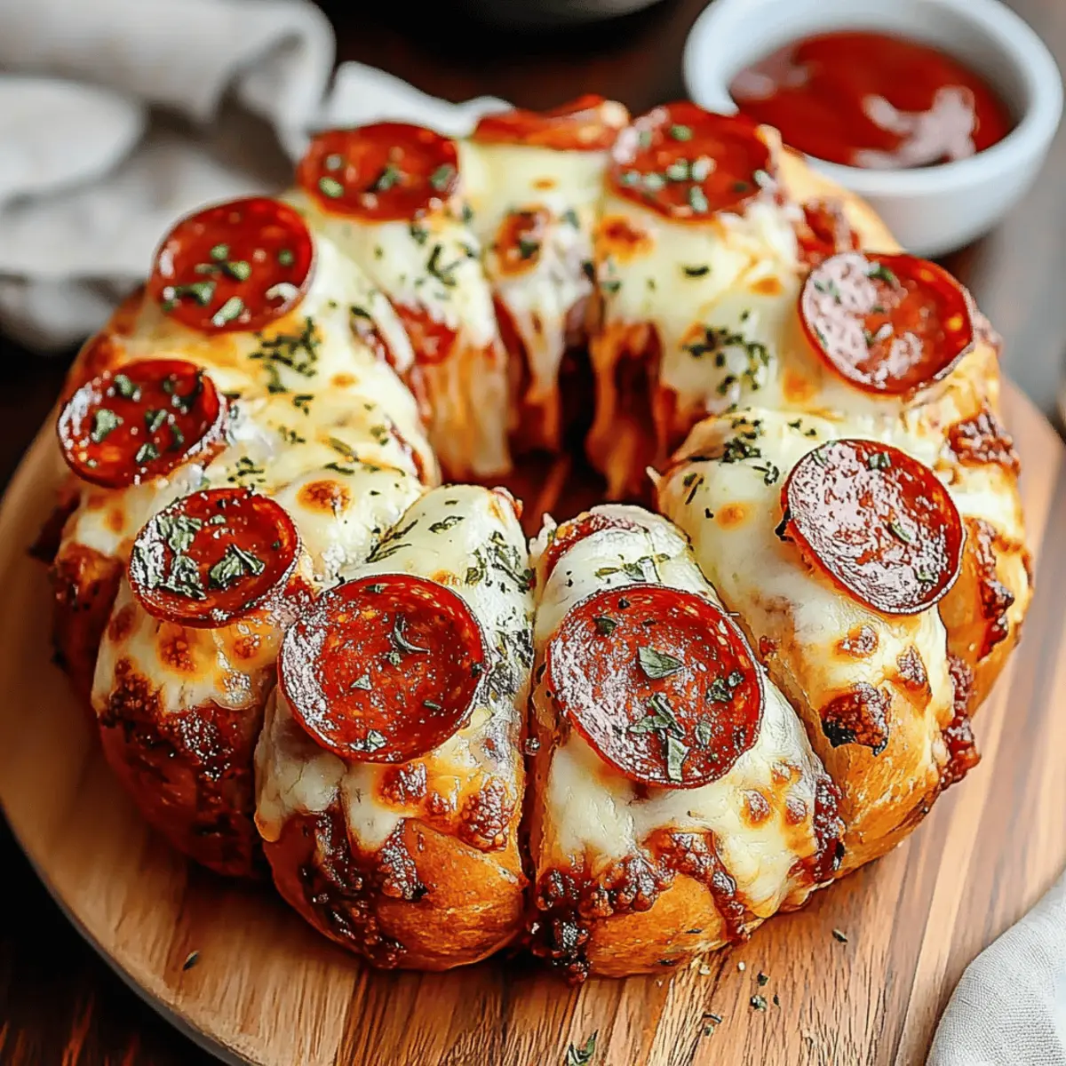 Pull Apart Pizza Bread