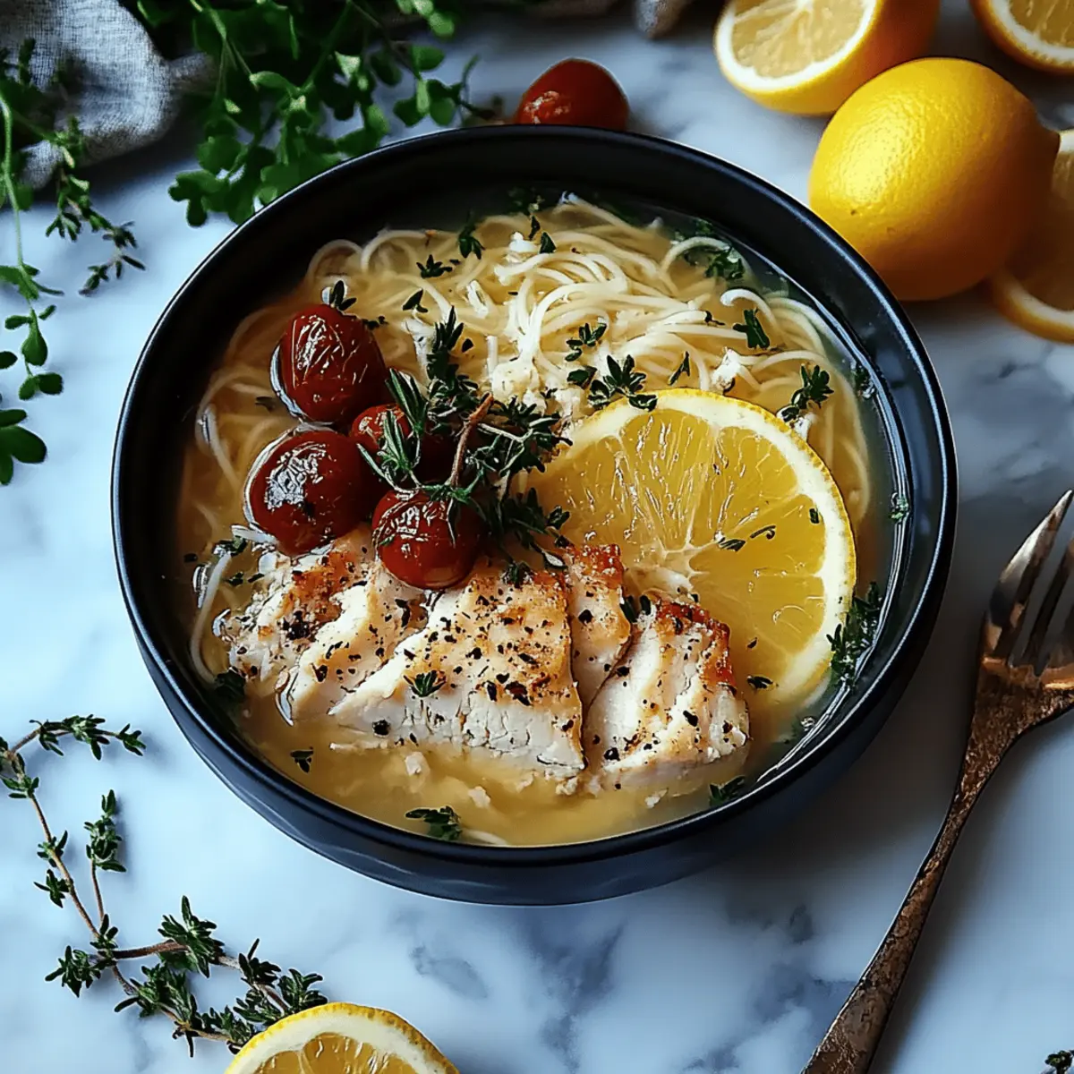 Greek Lemon Chicken Soup