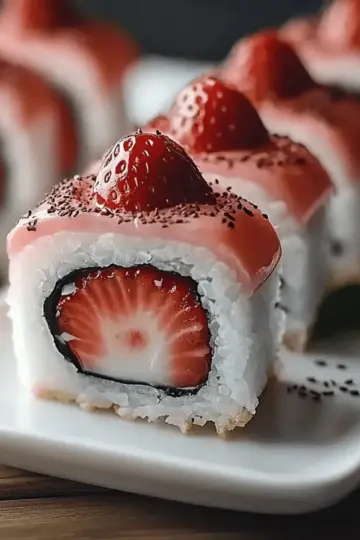 Strawberry Shortcake Sushi
