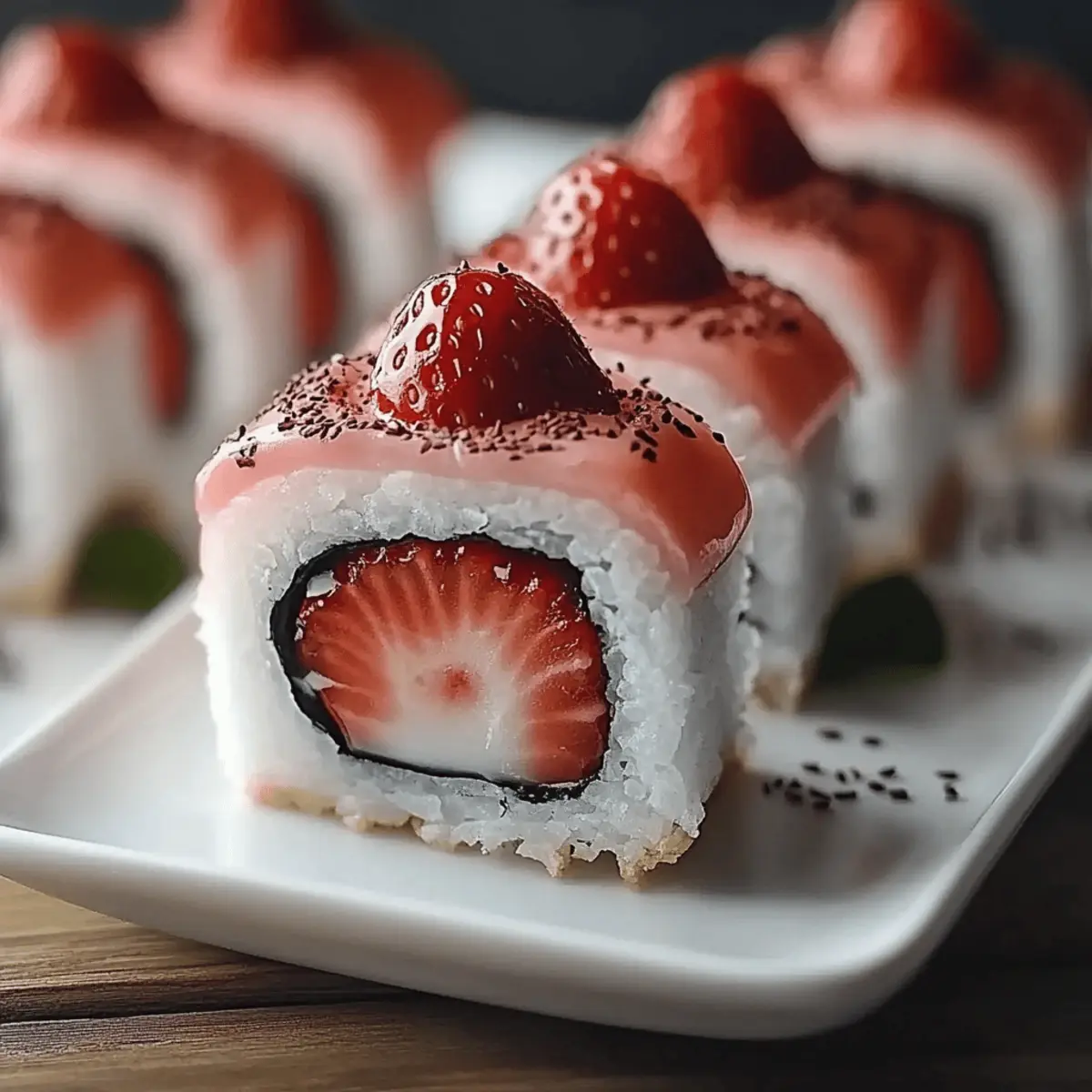 Strawberry Shortcake Sushi