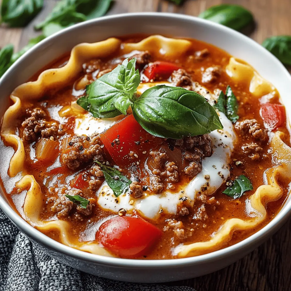 Crockpot Lasagna Soup
