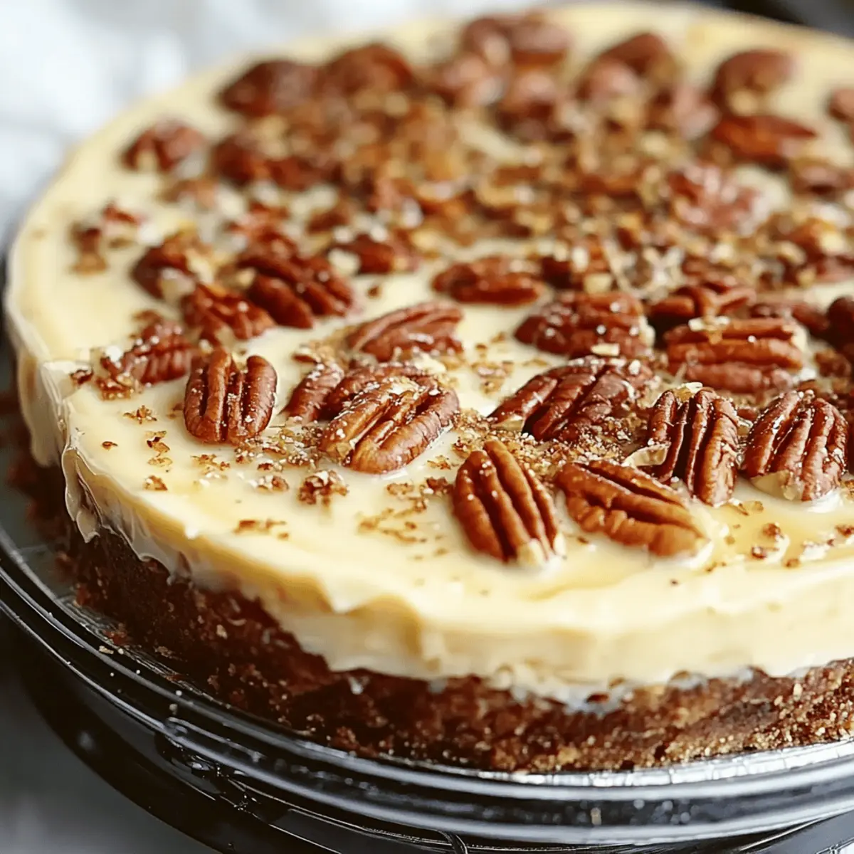 Browned Butter Pecan Cheesecake