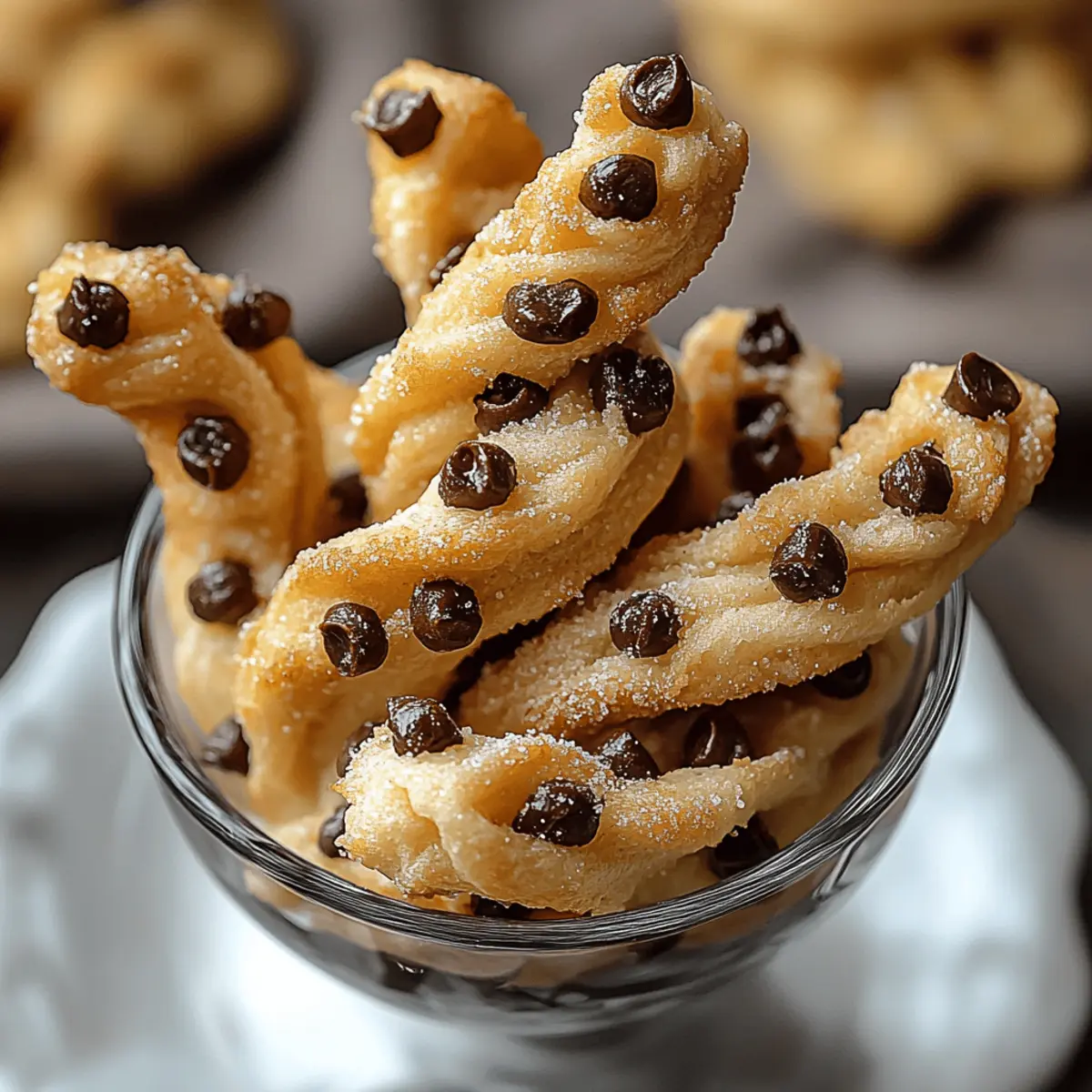 Chocolate Chip Cookie Dough Twists