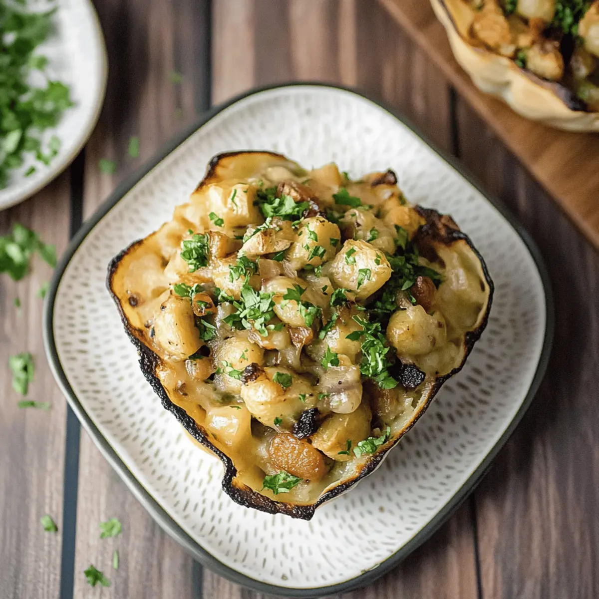 Curried Chickpea Stuffed Acorn Squash
