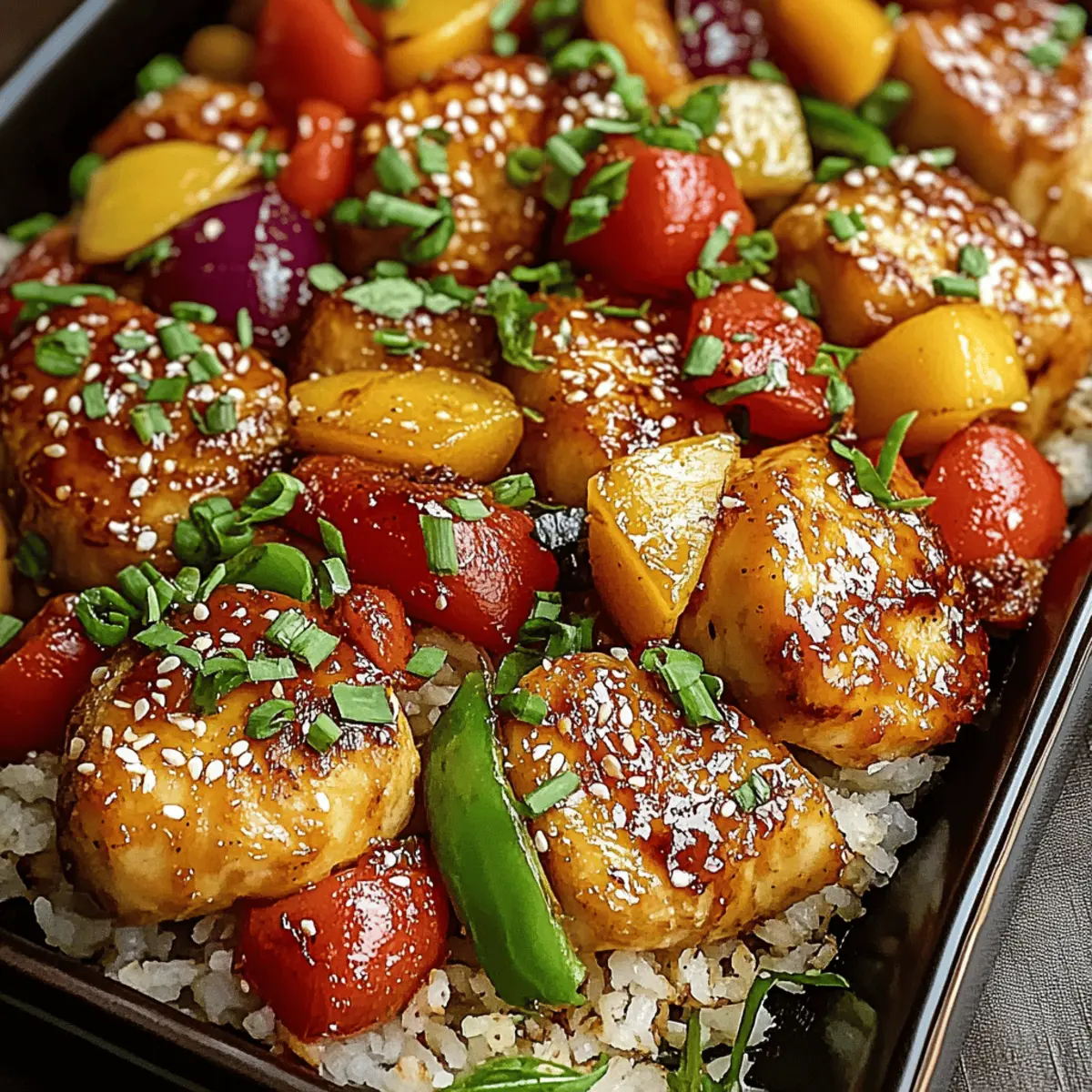 Sheet Pan Teriyaki Chicken and Pineapple