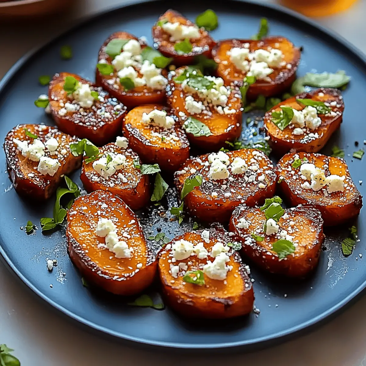 Honey Feta Sweet Potato Rounds