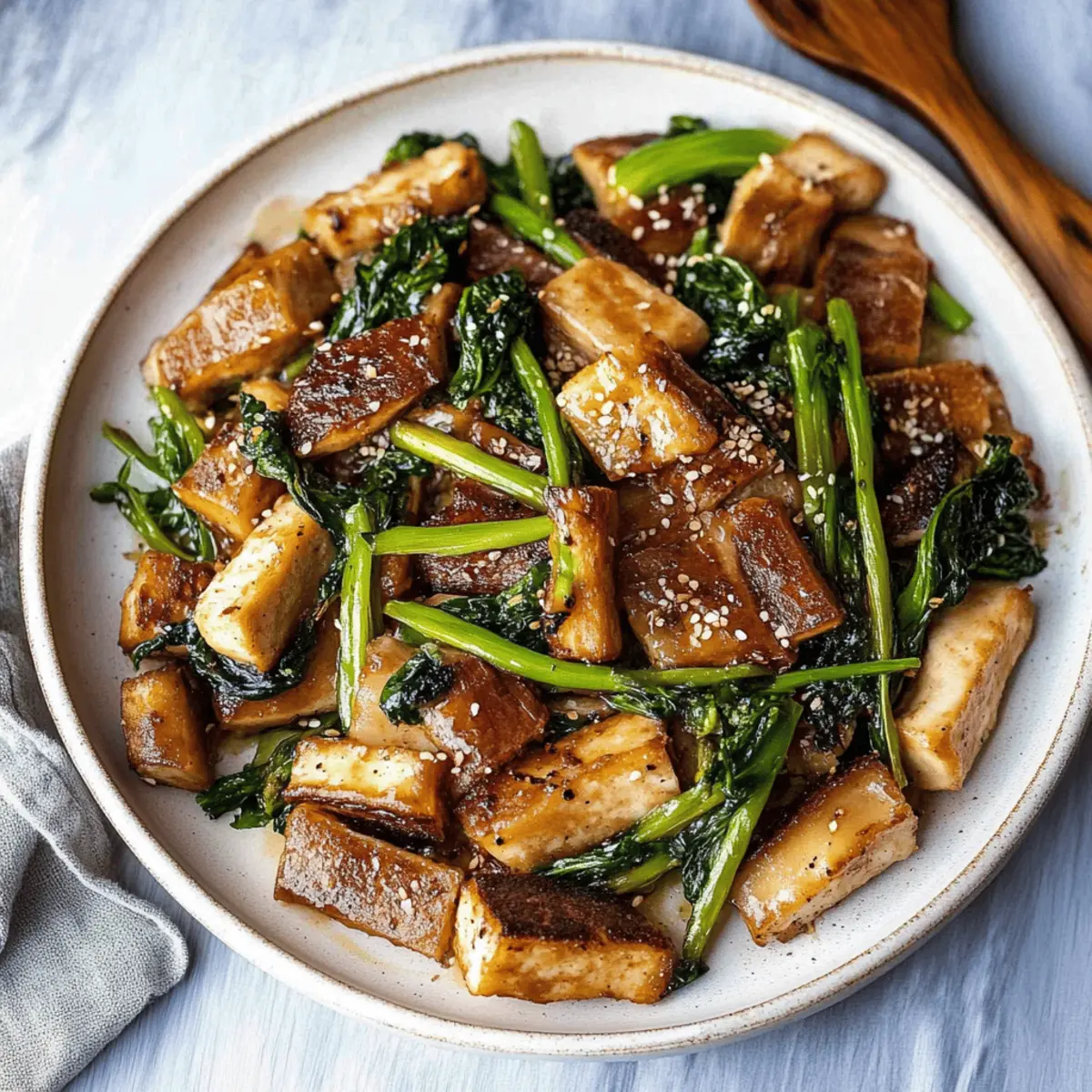 Tofu and Mushroom Stir Fry