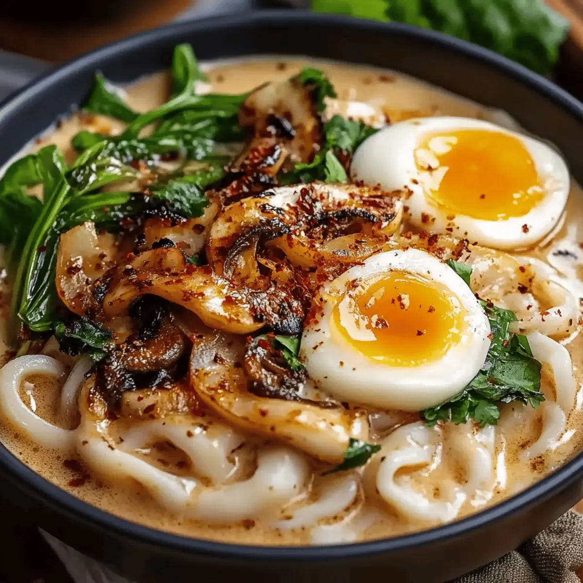 Creamy Miso Udon Soup