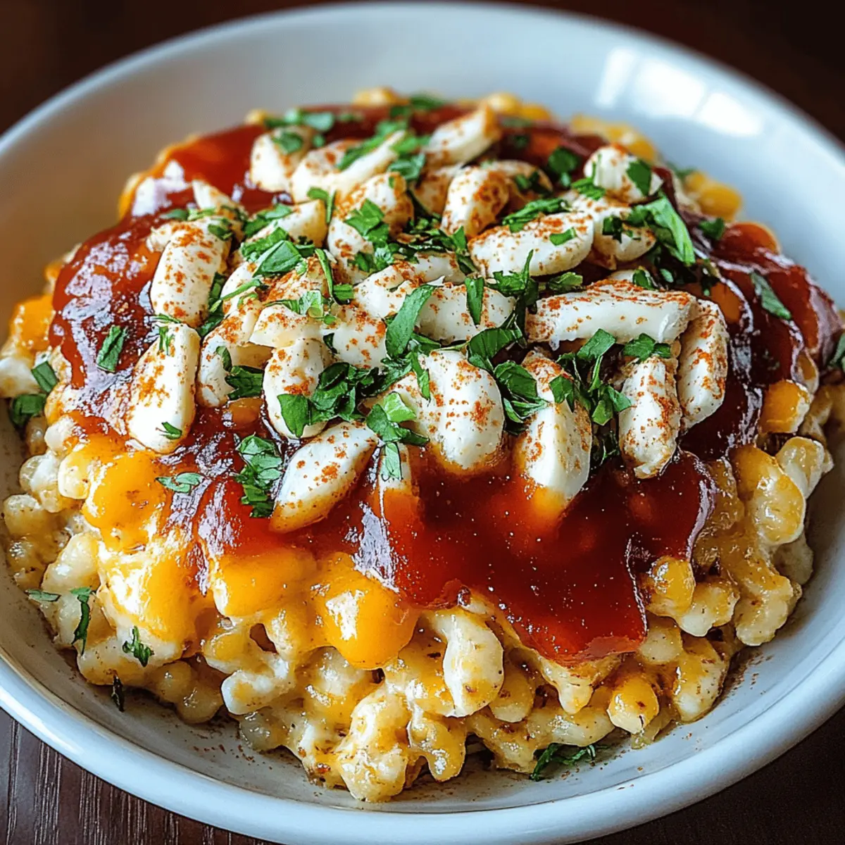 BBQ Chicken Mac and Cheese