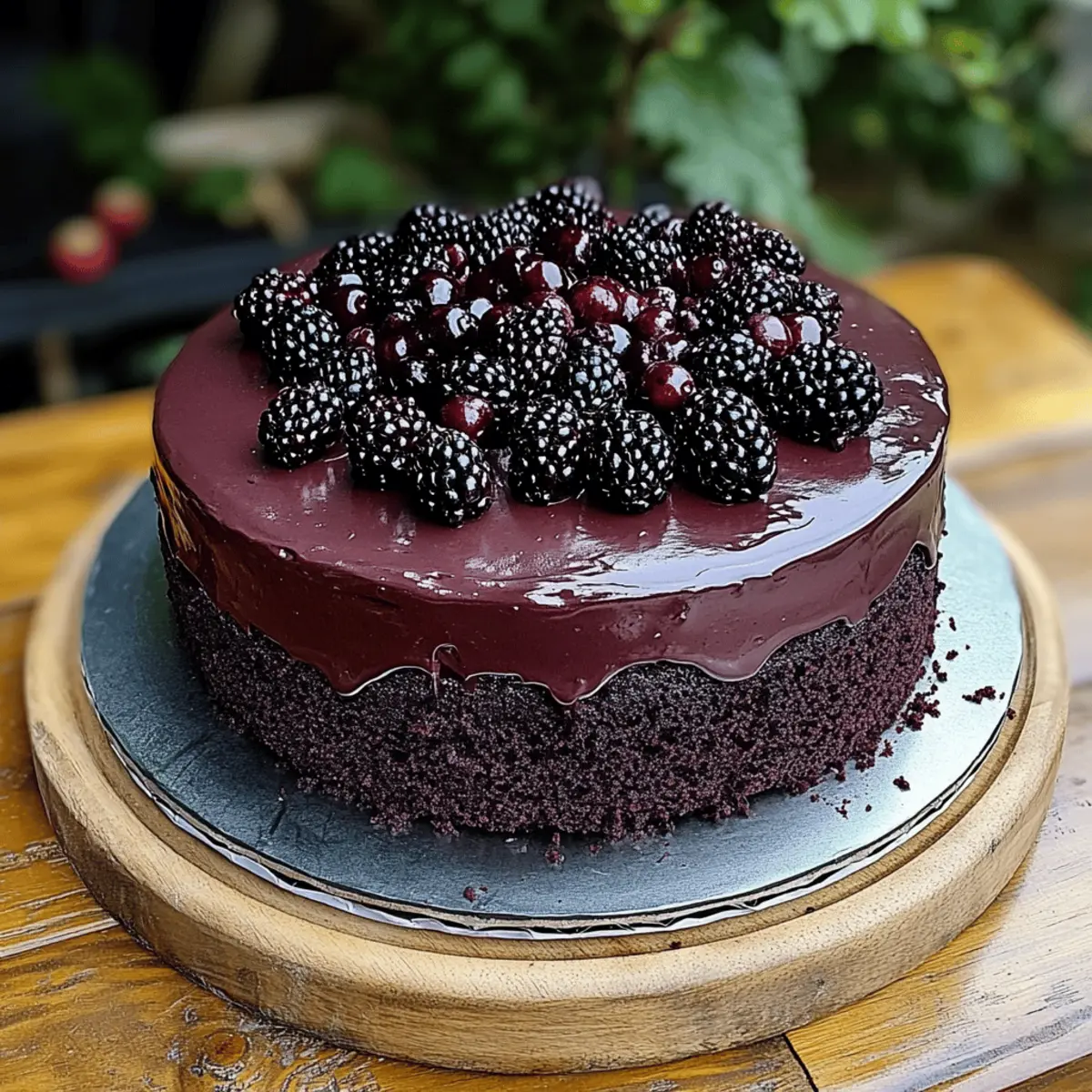 Blackberry Velvet Gothic Cake