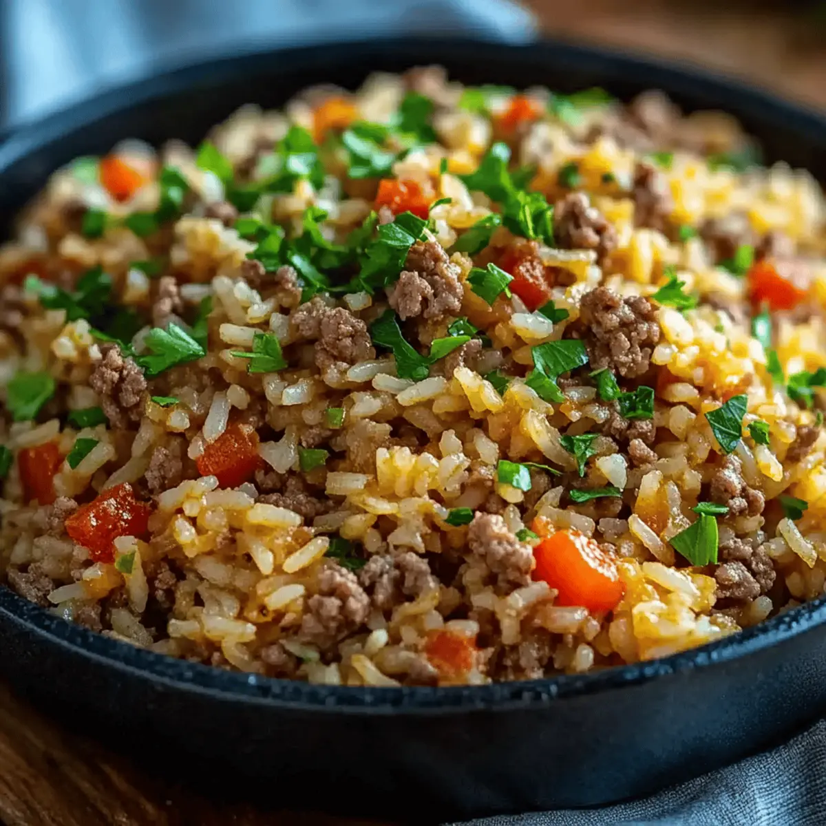 Dirty Rice with Ground Beef