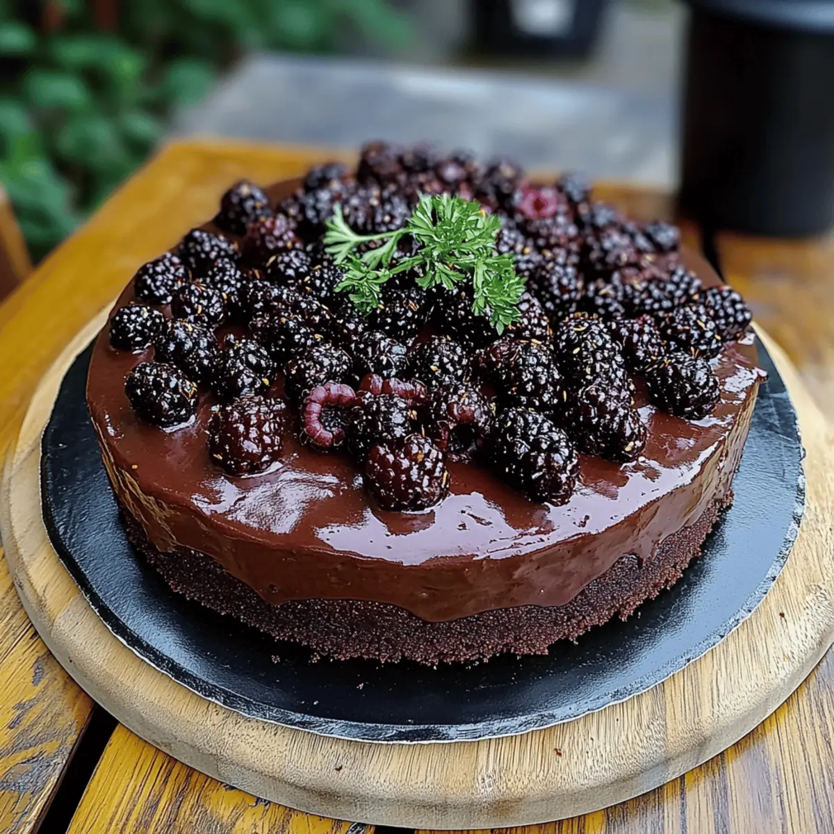 Blackberry Velvet Gothic Cake
